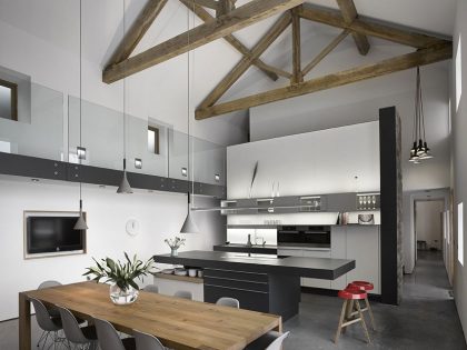 An Old Barn Converted into a Unique Modern Home with Rustic Elements in Hoylandswaine by Snook Architects (6)