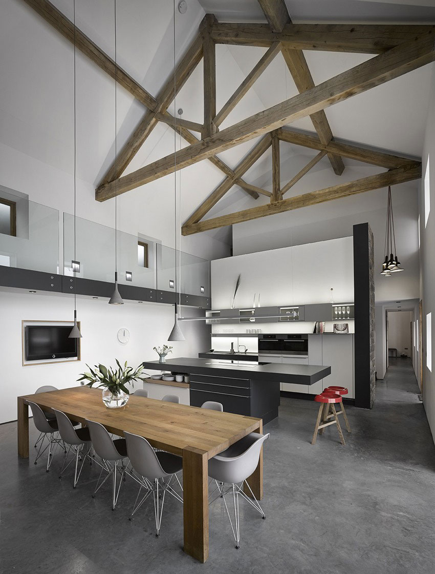 An Old Barn Converted into a Unique Modern Home with Rustic Elements in Hoylandswaine by Snook Architects (6)