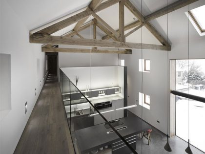 An Old Barn Converted into a Unique Modern Home with Rustic Elements in Hoylandswaine by Snook Architects (7)