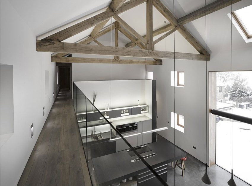 An Old Barn Converted into a Unique Modern Home with Rustic Elements in Hoylandswaine by Snook Architects (7)