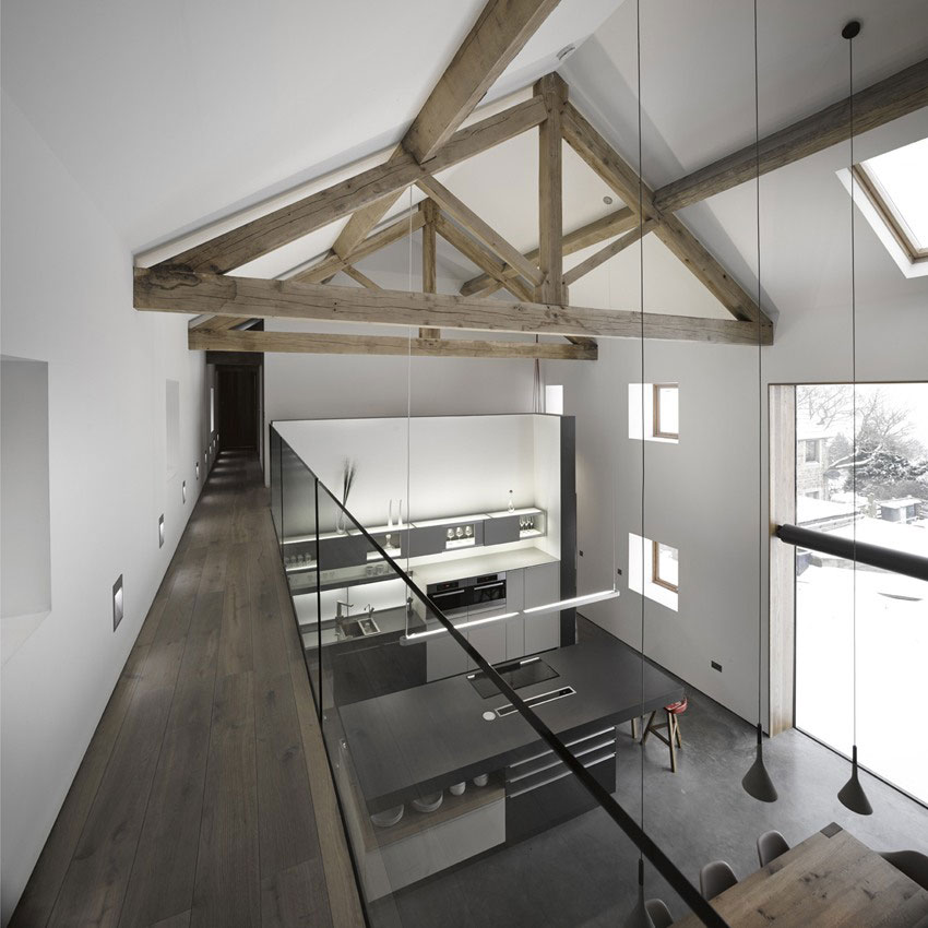 An Old Barn Converted into a Unique Modern Home with Rustic Elements in Hoylandswaine by Snook Architects (7)