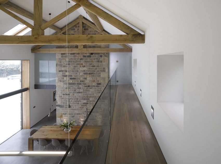 An Old Barn Converted into a Unique Modern Home with Rustic Elements in Hoylandswaine by Snook Architects (8)