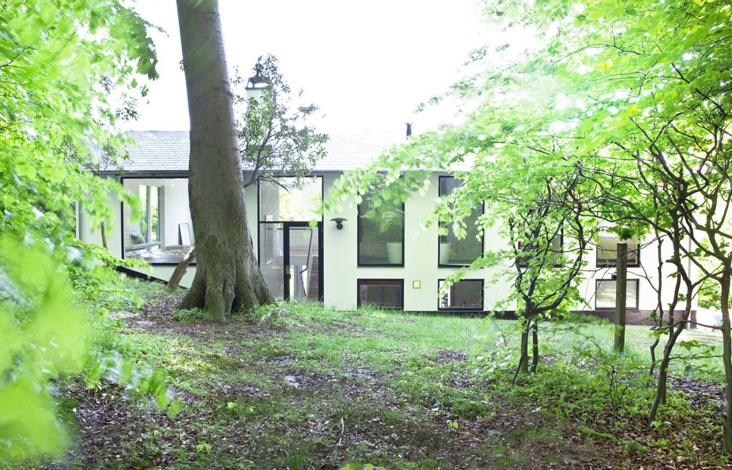 A Beautiful Contemporary Home on a Sloping Forest Lot in Copenhagen, Denmark by NORM Architects (1)