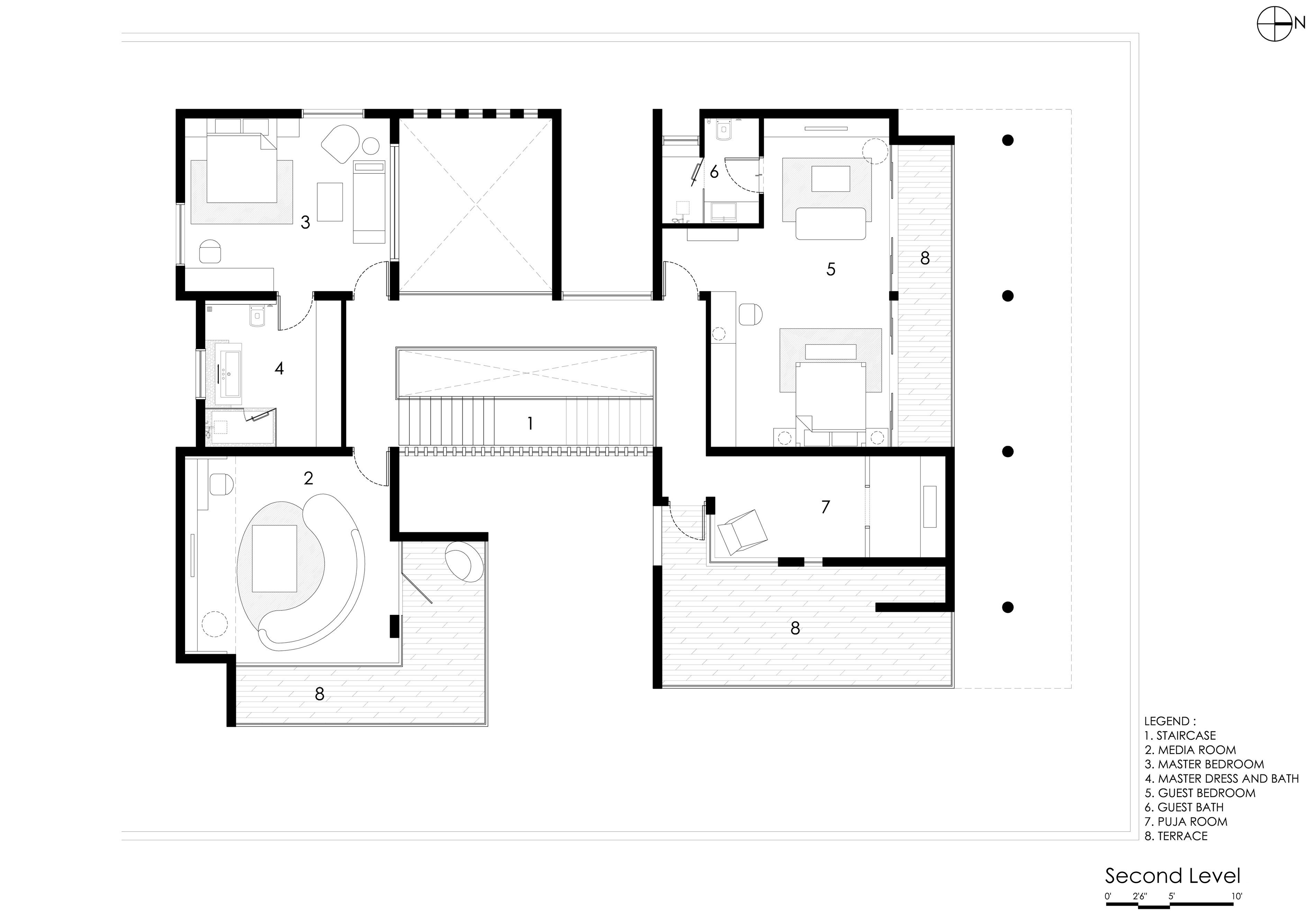 A Beautiful Contemporary House with Simplicity and Elegance in Bangalore, India by Abin Design Studio (30)