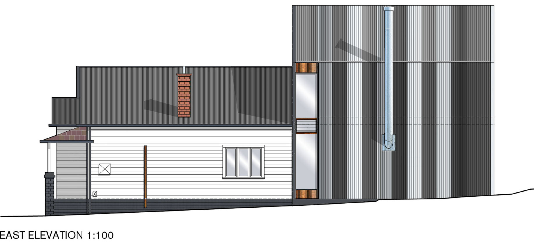 A Beautiful Contemporary House with Transparent Rear Facade in Northcote by BKK Architects (16)
