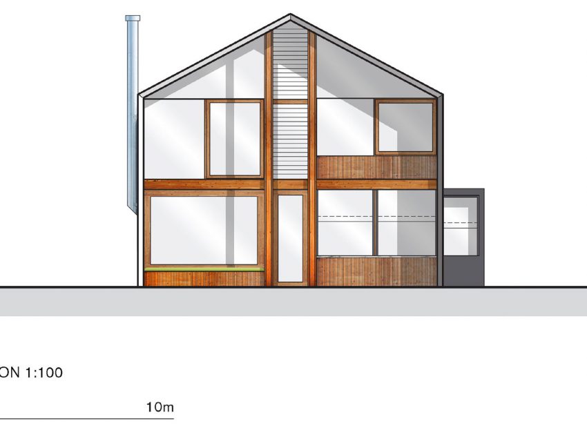 A Beautiful Contemporary House with Transparent Rear Facade in Northcote by BKK Architects (17)