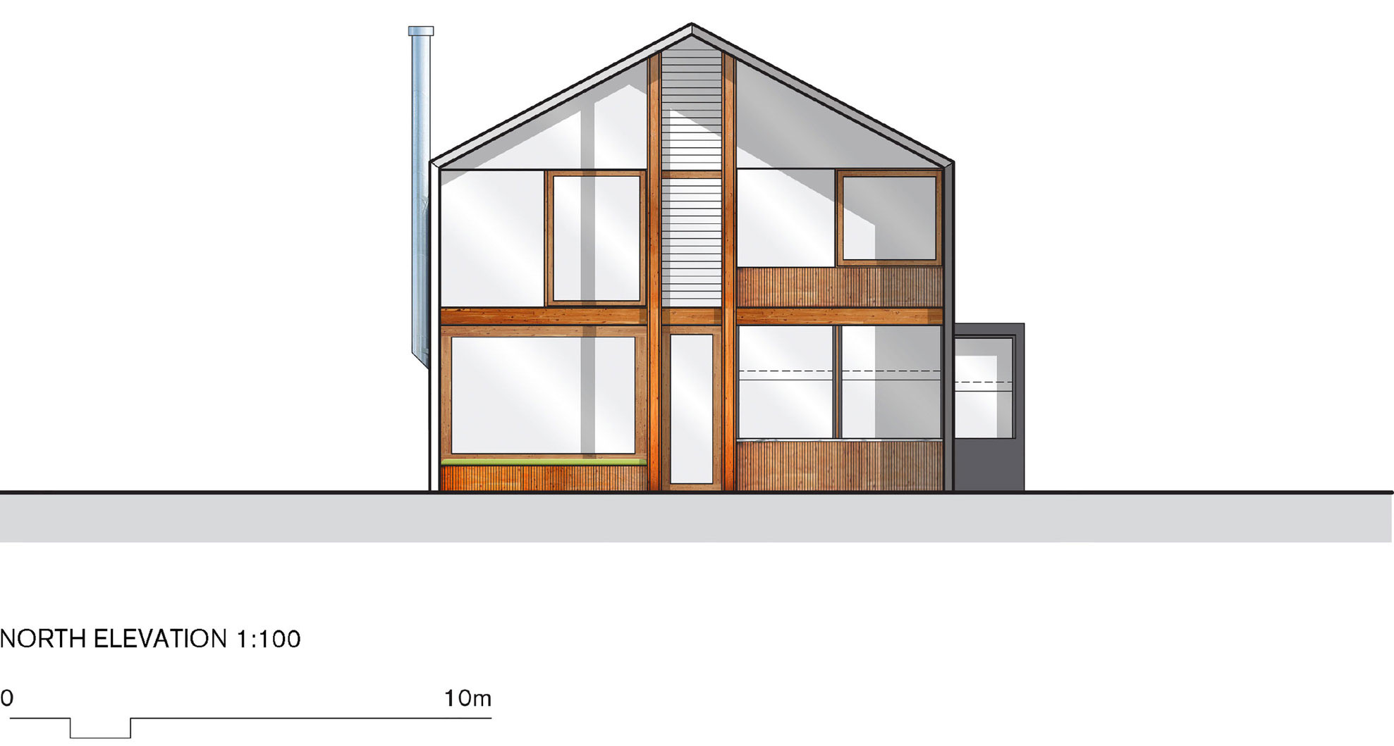 A Beautiful Contemporary House with Transparent Rear Facade in Northcote by BKK Architects (17)