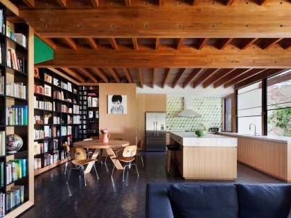 A Beautiful Contemporary House with Transparent Rear Facade in Northcote by BKK Architects (5)