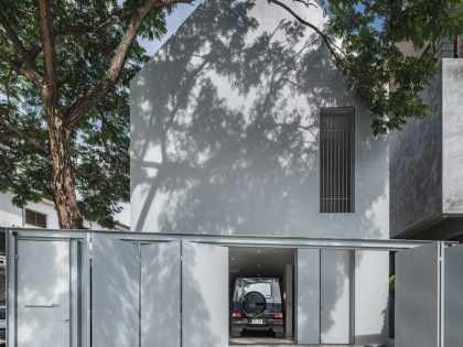A Bright Contemporary Home for an Avid Car Collector in Bangkok by BROWNHOUSES Company Limited (2)