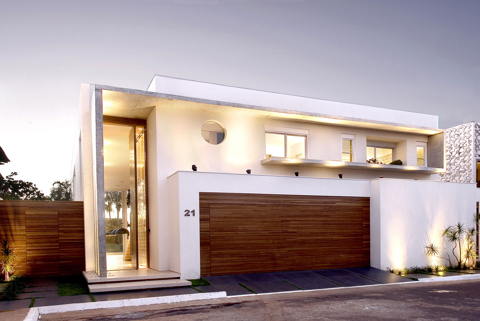 A Bright Contemporary Home with Geometric and Rough Concrete Facade in Brasilia by Architecture Ney Lima (1)