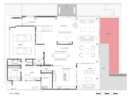 A Bright Contemporary Home with Geometric and Rough Concrete Facade in Brasilia by Architecture Ney Lima (17)