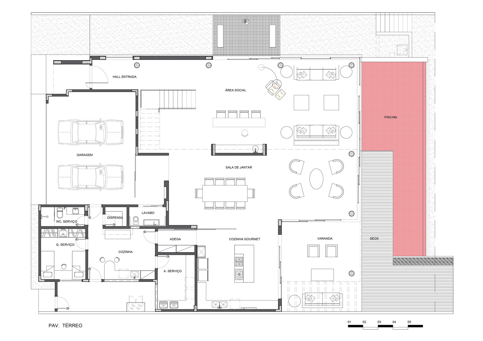 A Bright Contemporary Home with Geometric and Rough Concrete Facade in Brasilia by Architecture Ney Lima (17)