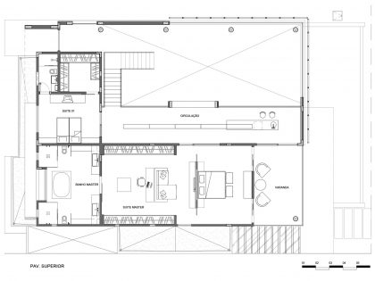A Bright Contemporary Home with Geometric and Rough Concrete Facade in Brasilia by Architecture Ney Lima (18)