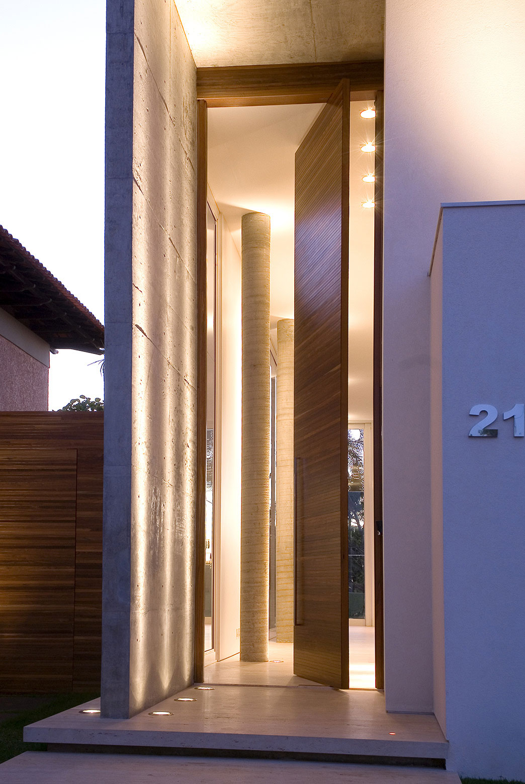 A Bright Contemporary Home with Geometric and Rough Concrete Facade in Brasilia by Architecture Ney Lima (2)