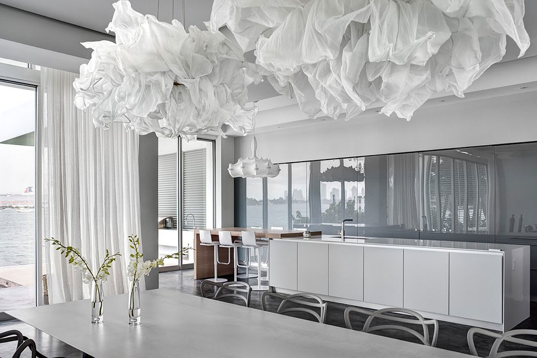 A Bright Modern Concrete Home with Beautiful and Transparent Arrangement on Biscayne Bay by [STRANG] Architecture (15)
