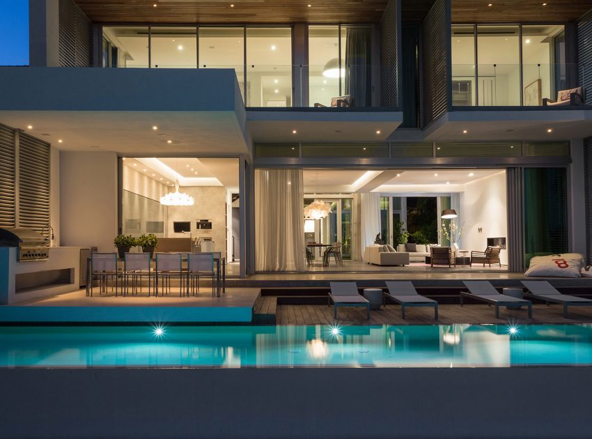 A Bright Modern Concrete Home with Beautiful and Transparent Arrangement on Biscayne Bay by [STRANG] Architecture (2)