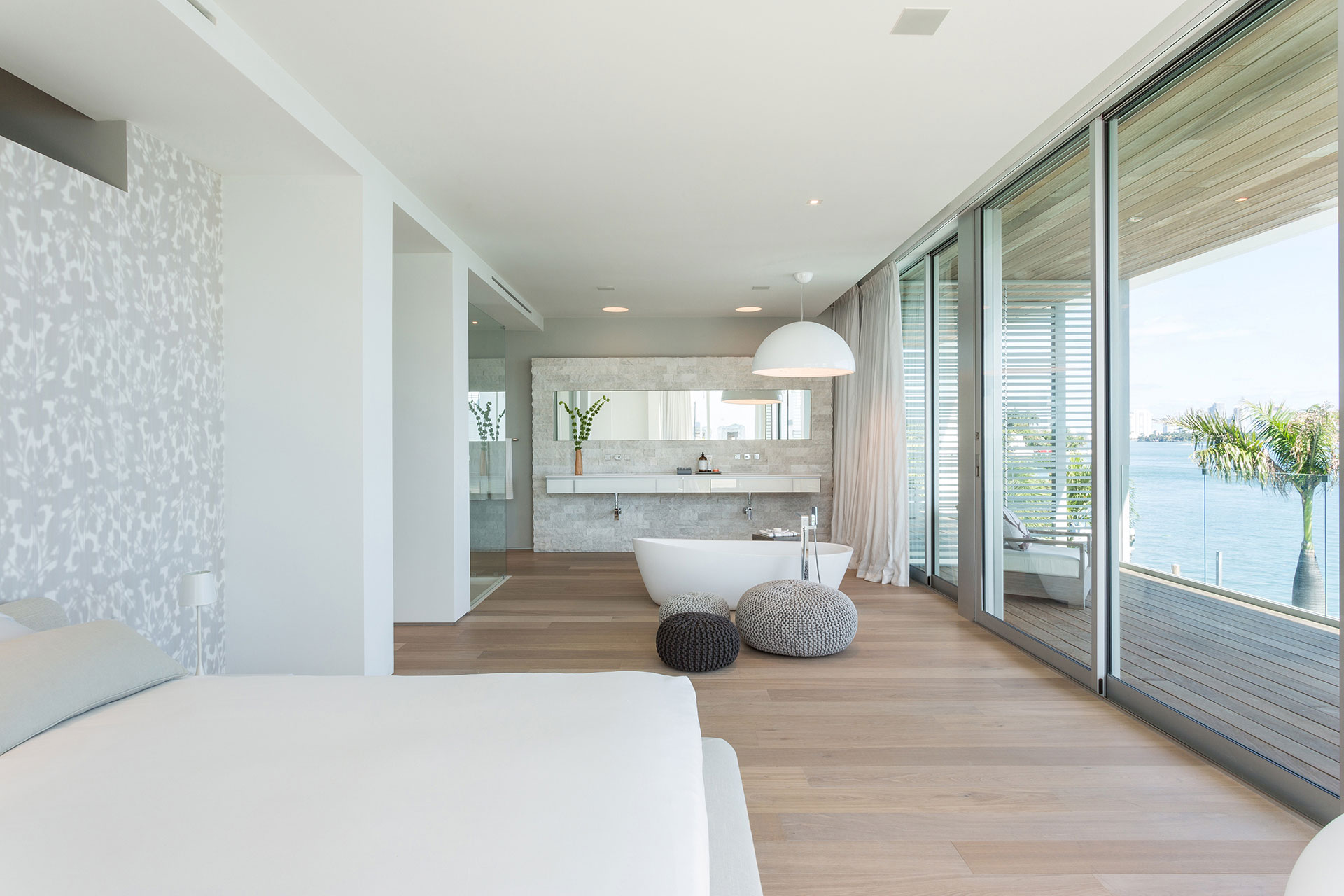 A Bright Modern Concrete Home with Beautiful and Transparent Arrangement on Biscayne Bay by [STRANG] Architecture (23)