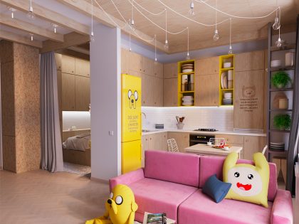 A Bright Modern Home with Pop Art and Scandinavian Style in Kiev, Ukraine by Lada Kamyshanska & Alexander Milovanov (2)