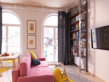 A Bright Modern Home with Pop Art and Scandinavian Style in Kiev, Ukraine by Lada Kamyshanska & Alexander Milovanov (3)