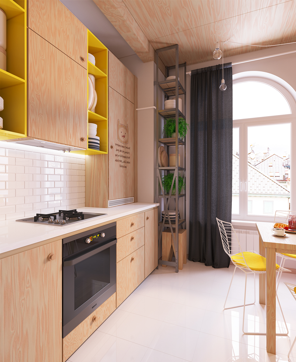 A Bright Modern Home with Pop Art and Scandinavian Style in Kiev, Ukraine by Lada Kamyshanska & Alexander Milovanov (6)