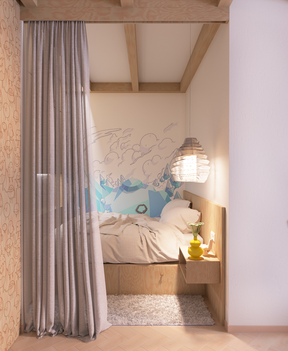 A Bright Modern Home with Pop Art and Scandinavian Style in Kiev, Ukraine by Lada Kamyshanska & Alexander Milovanov (7)