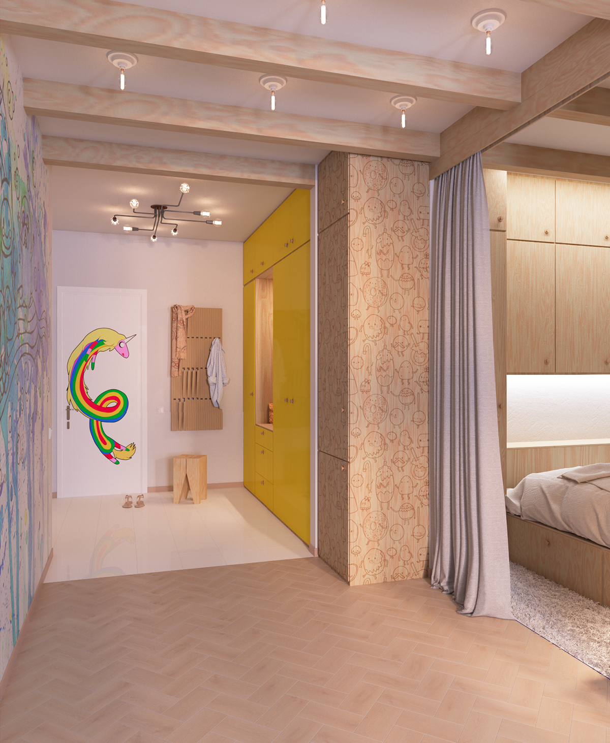 A Bright Modern Home with Pop Art and Scandinavian Style in Kiev, Ukraine by Lada Kamyshanska & Alexander Milovanov (8)
