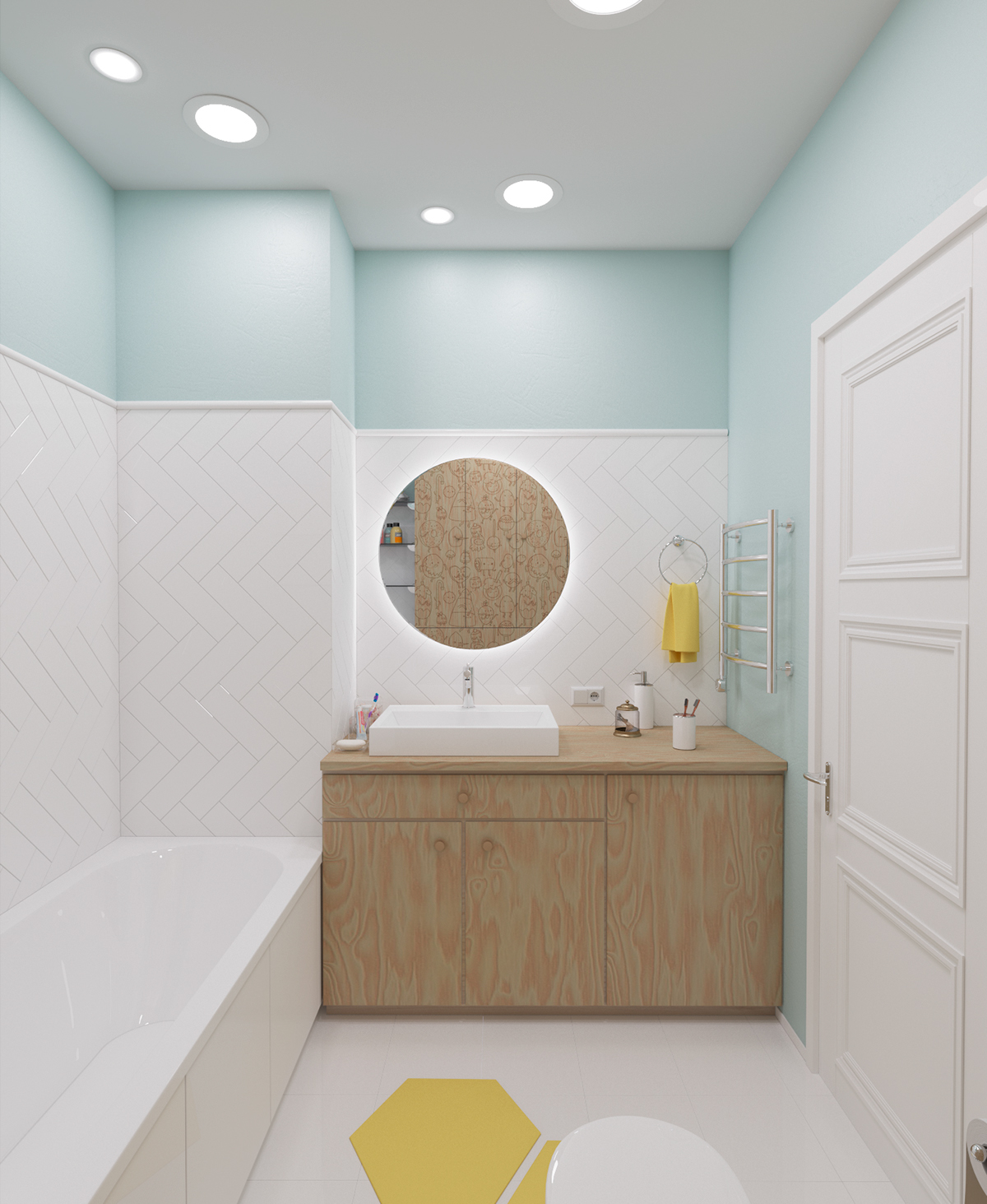 A Bright Modern Home with Pop Art and Scandinavian Style in Kiev, Ukraine by Lada Kamyshanska & Alexander Milovanov (9)