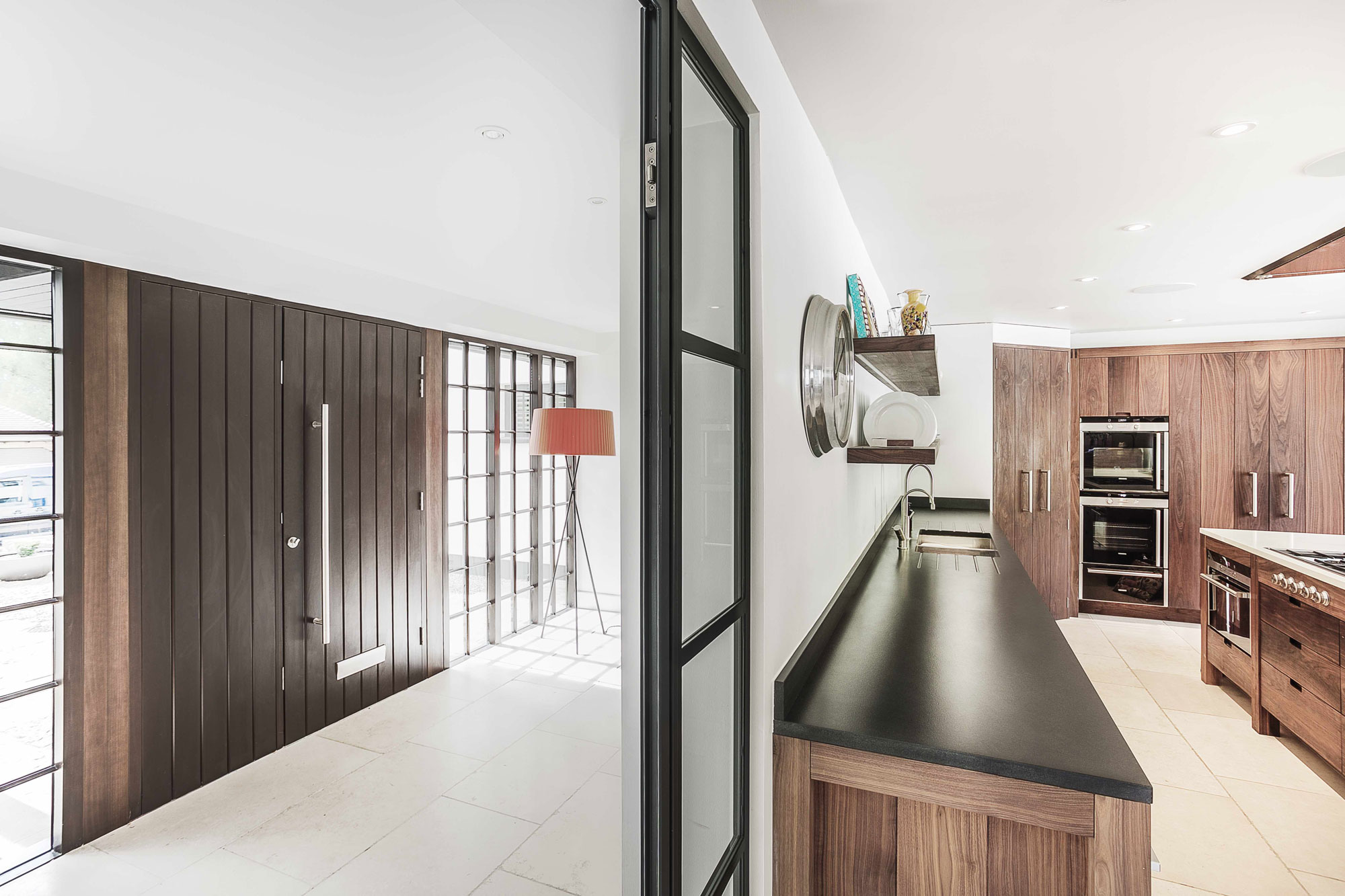 A Bright and Cheerful Modern Home with Courtyard Swimming Pool in Surrey, England by OB Architecture (4)