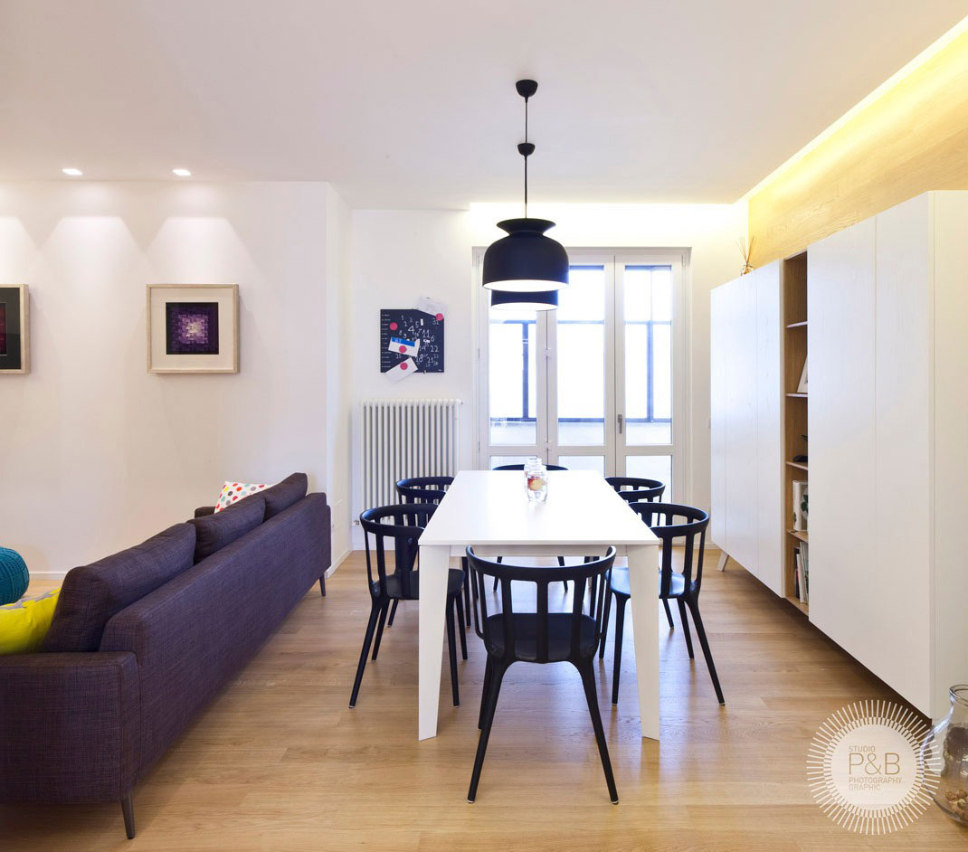 A Bright and Luminous Modern Apartment with Wood Accents in Bastia Umbra, Italy by Gianni Amantini (10)