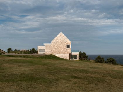 A Bright and Playful Contemporary Home Perched Atop the Hillside of Inverness, Canada