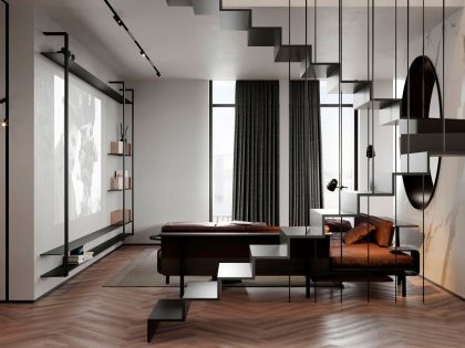 A Bright and Sophisticated Apartment with Elegant and Functional Interiors in Kiev, Ukraine by Pavel Voytov (10)