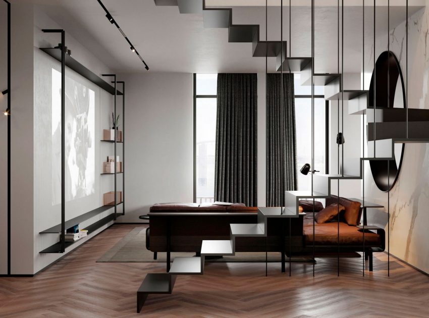 A Bright and Sophisticated Apartment with Elegant and Functional Interiors in Kiev, Ukraine by Pavel Voytov (10)