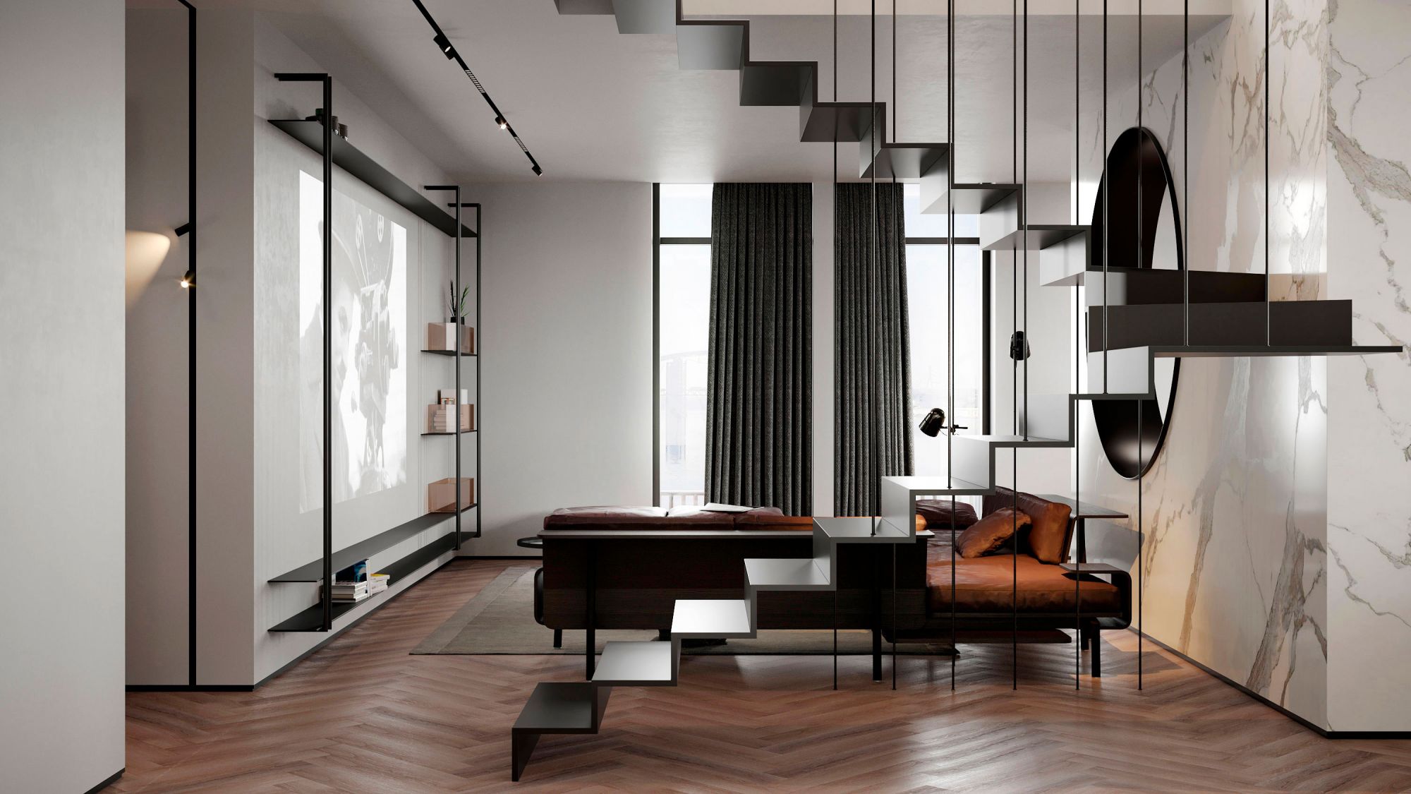 A Bright and Sophisticated Apartment with Elegant and Functional Interiors in Kiev, Ukraine by Pavel Voytov (10)