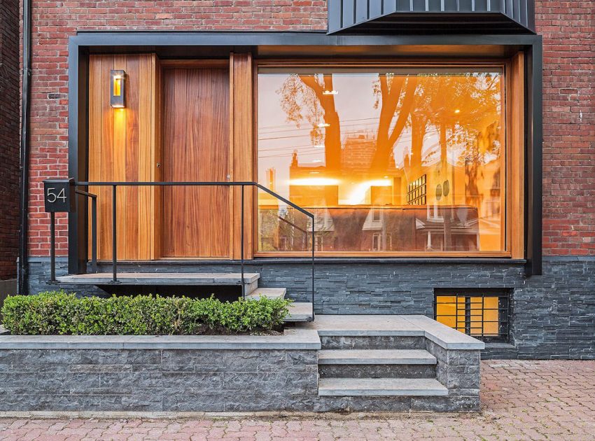 A Bright and Stylish Home with Exposed Brick Walls in Toronto by JCI Architects (3)