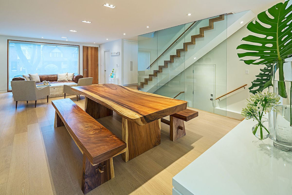 A Bright and Stylish Home with Exposed Brick Walls in Toronto by JCI Architects (7)