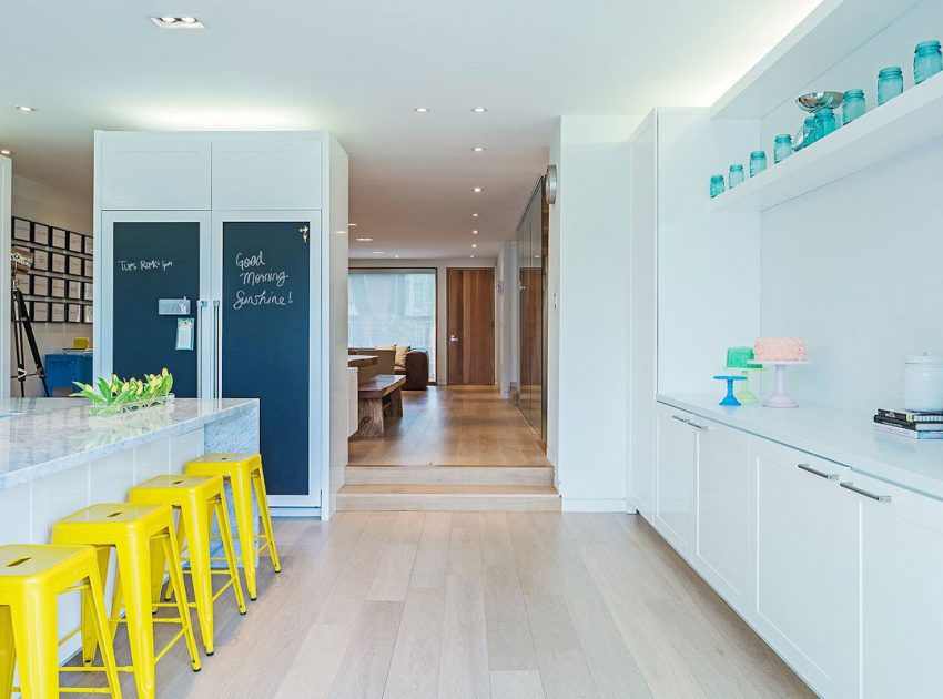A Bright and Stylish Home with Exposed Brick Walls in Toronto by JCI Architects (8)