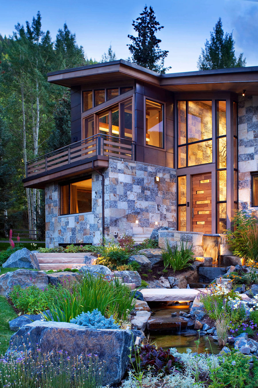A Charming Contemporary Home with Rustic Style Surrounded by Unspoiled Nature in Colorado by Suman Architects (15)