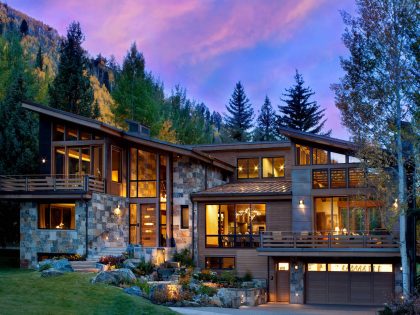 A Charming Contemporary Home with Rustic Style Surrounded by Unspoiled Nature in Colorado by Suman Architects (16)