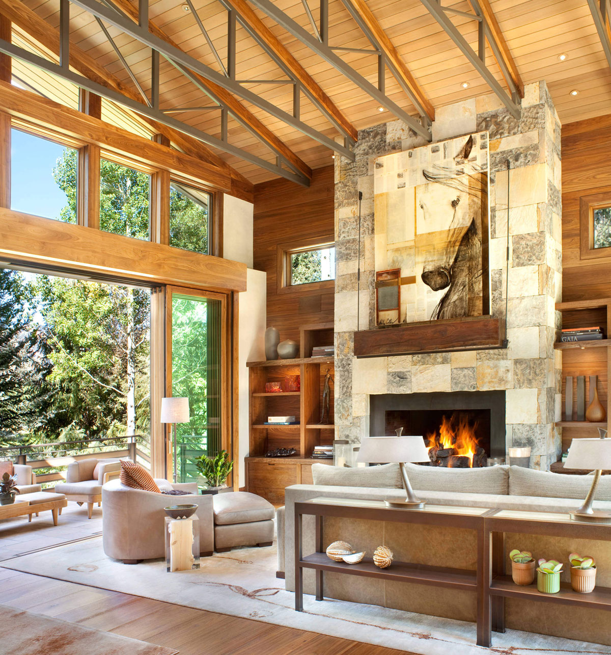 A Charming Contemporary Home with Rustic Style Surrounded by Unspoiled Nature in Colorado by Suman Architects (3)