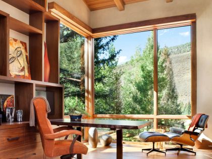 A Charming Contemporary Home with Rustic Style Surrounded by Unspoiled Nature in Colorado by Suman Architects (8)