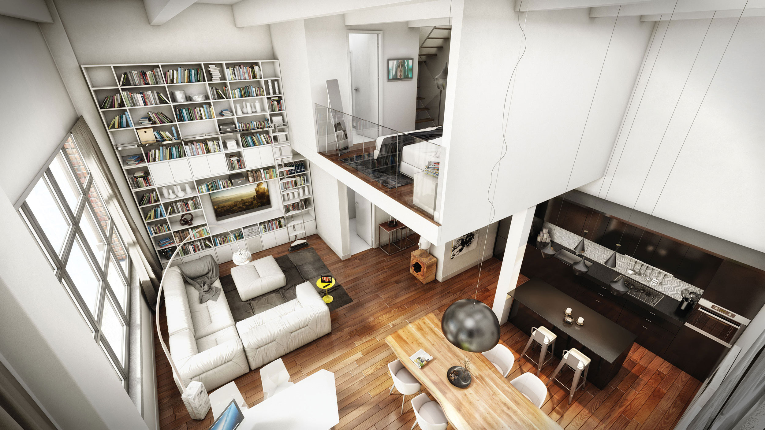 A Charming Modern Apartment for Bachelors, Couples and Young Families in Montreal by Lemay + CHA & Huma Design (1)