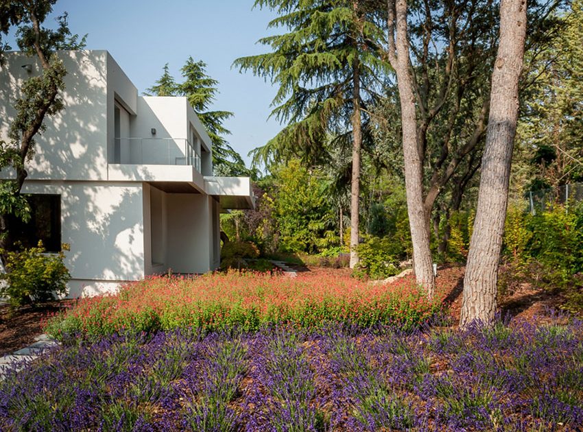 A Charming Modern Home Nestled in a Lush Landscape of Madrid, Spain by ÁBATON Arquitectura (3)