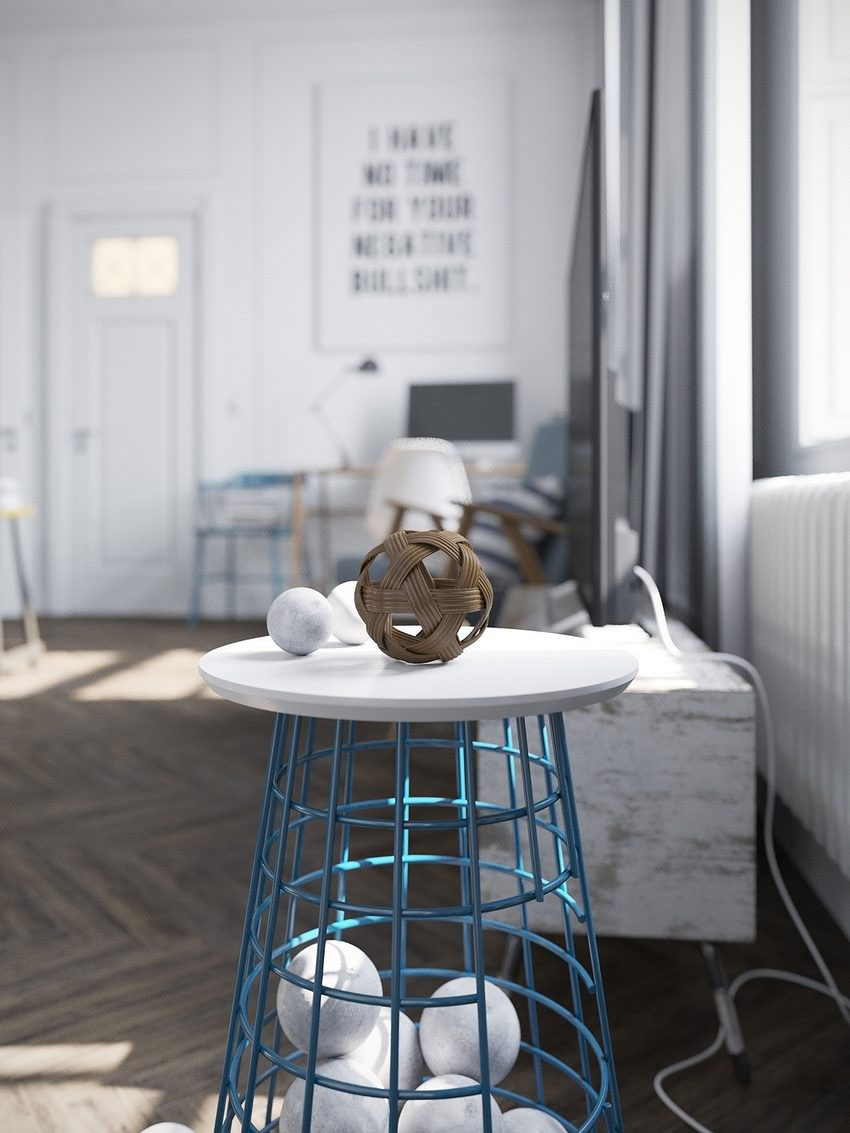 A Charming Scandinavian Apartment with Exquisite and Whimsical Vibe in Murmansk by Denis Krasikov (6)