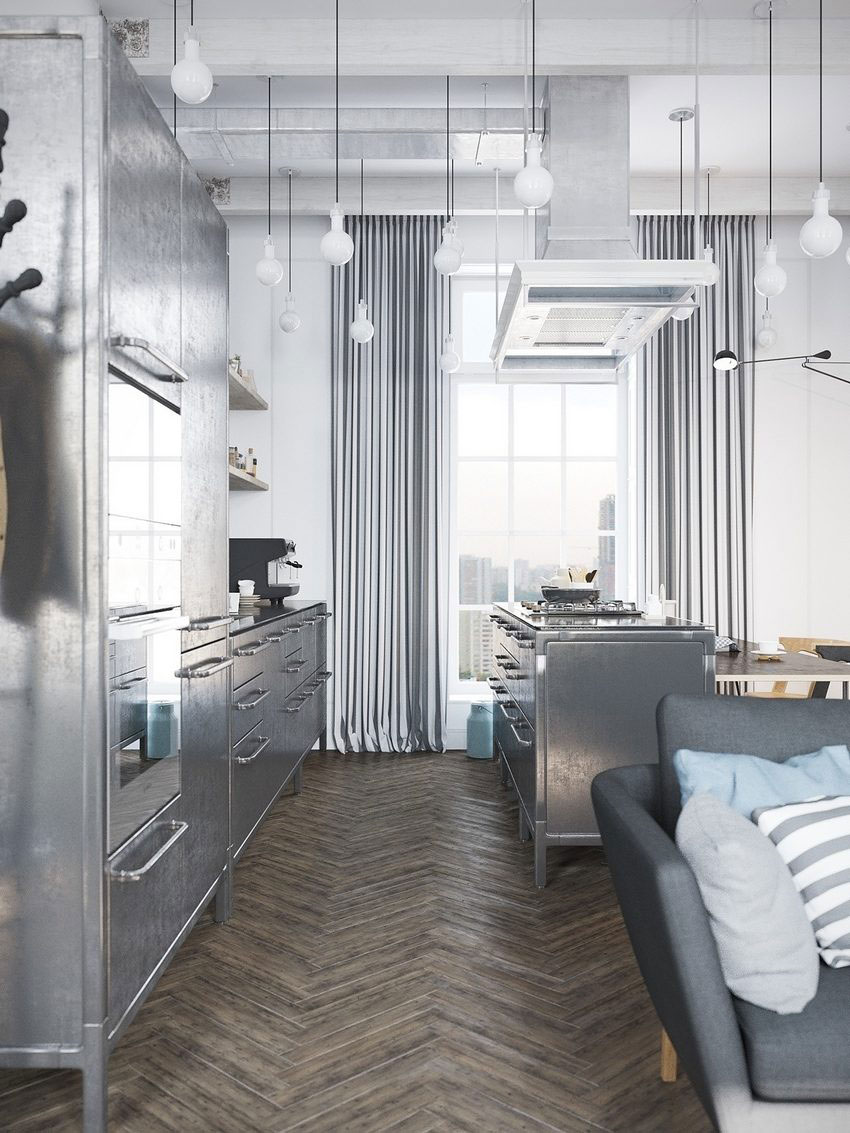 A Charming Scandinavian Apartment with Exquisite and Whimsical Vibe in Murmansk by Denis Krasikov (8)