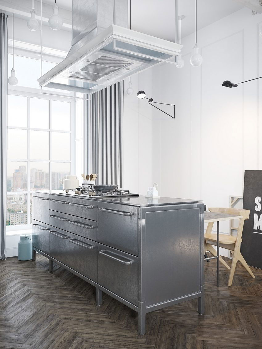 A Charming Scandinavian Apartment with Exquisite and Whimsical Vibe in Murmansk by Denis Krasikov (9)