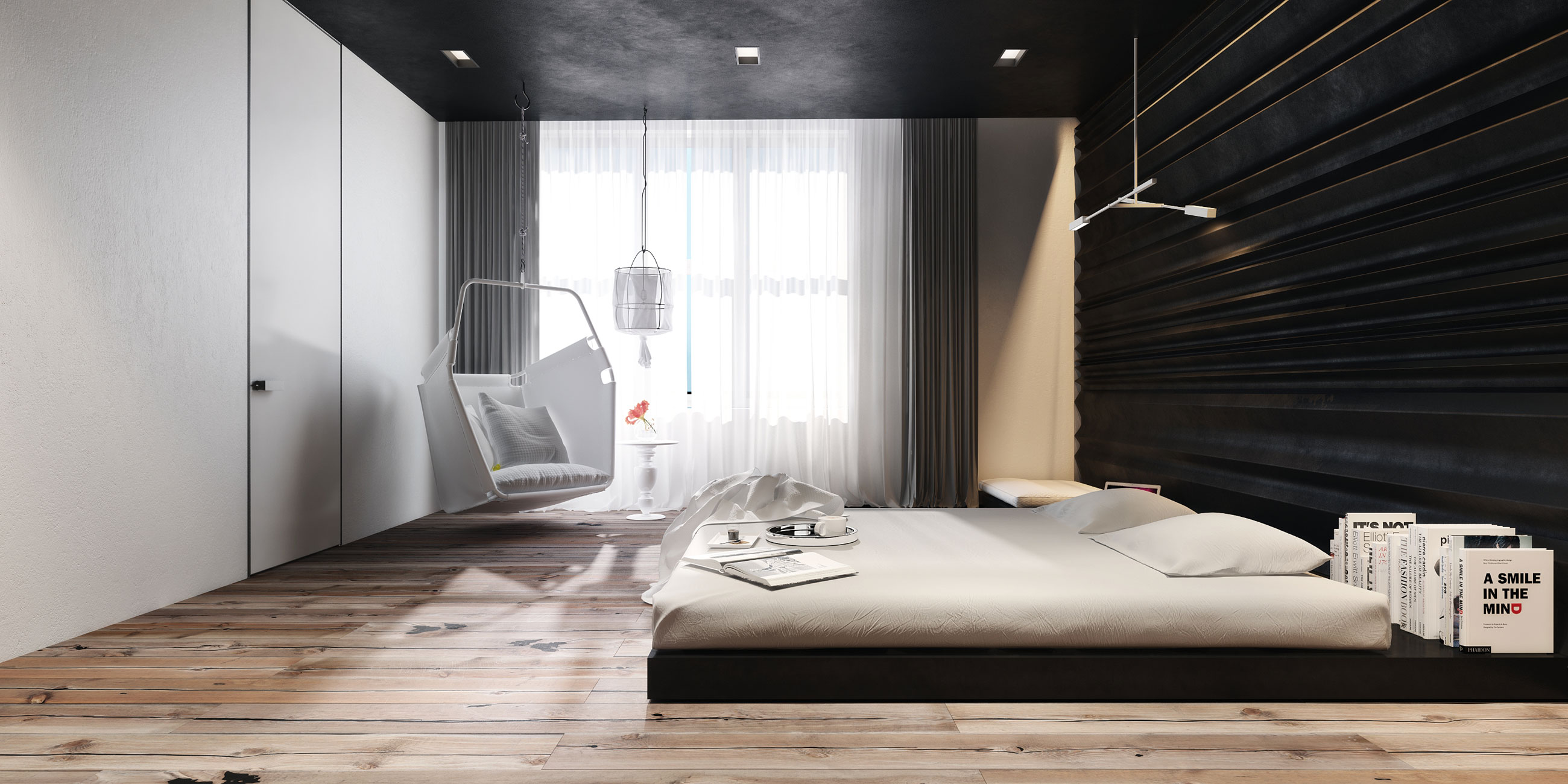 A Chic and Elegant Home with the Contrast of Black and White in Kiev, Ukraine by Igor Sirotov Architect (11)