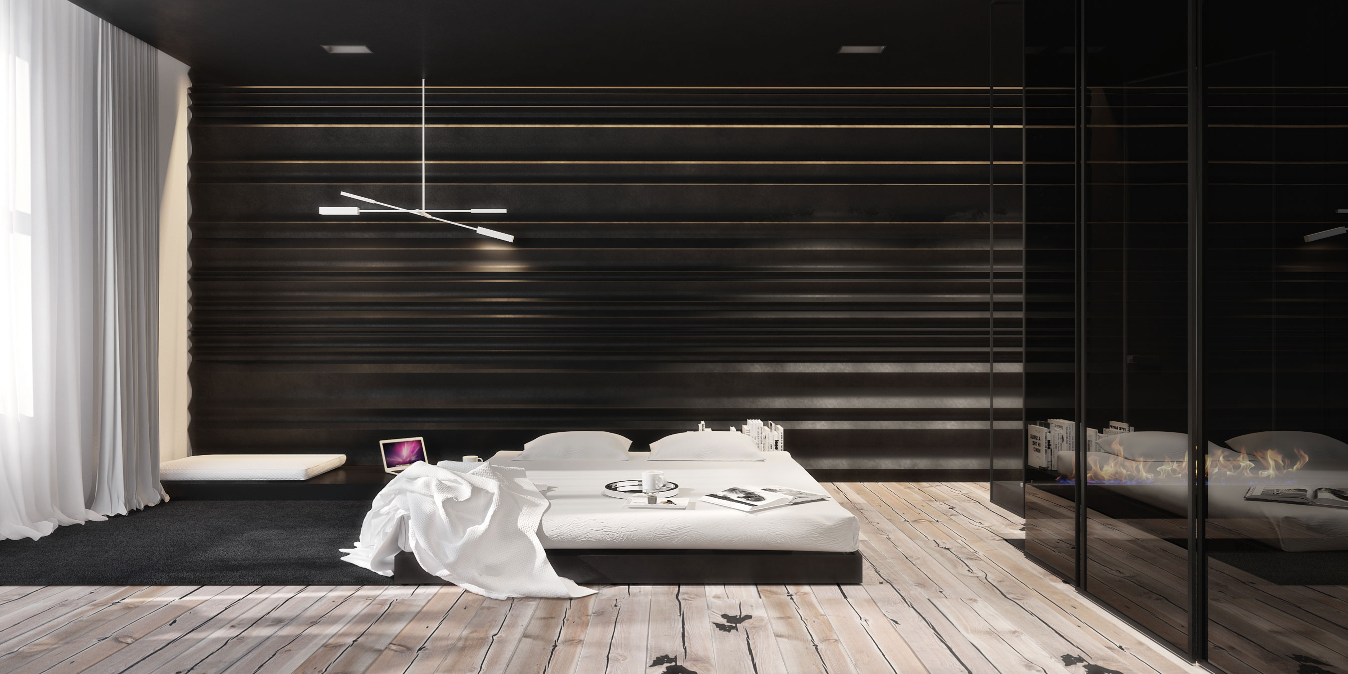 A Chic and Elegant Home with the Contrast of Black and White in Kiev, Ukraine by Igor Sirotov Architect (13)