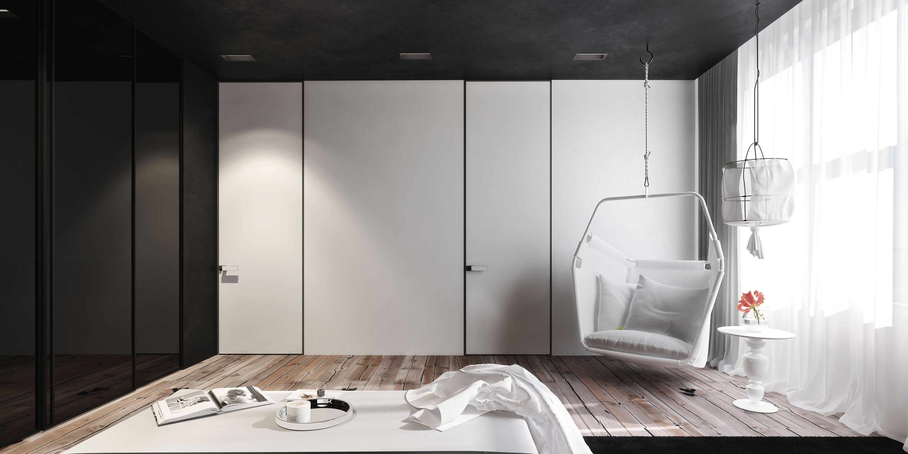 A Chic and Elegant Home with the Contrast of Black and White in Kiev, Ukraine by Igor Sirotov Architect (14)