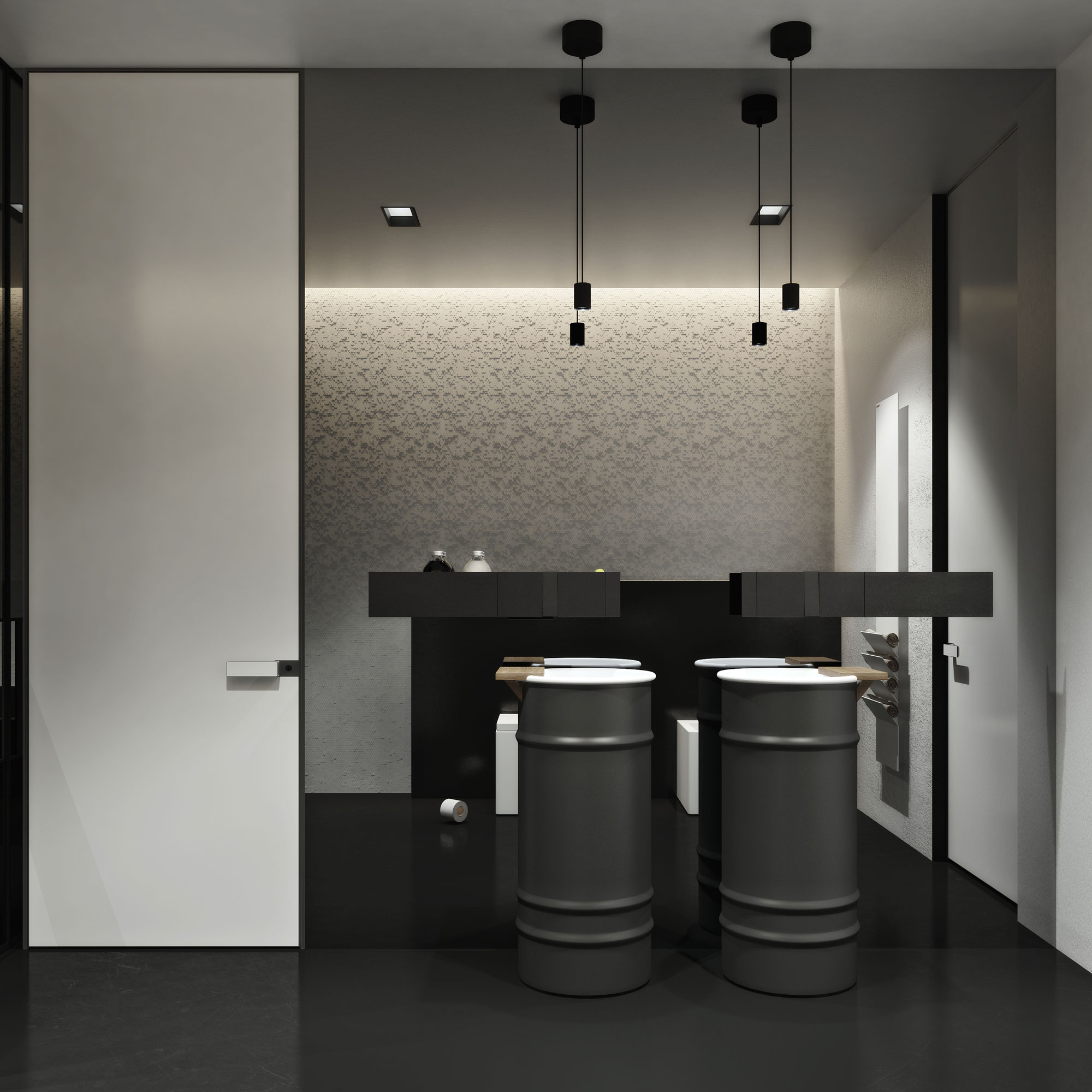 A Chic and Elegant Home with the Contrast of Black and White in Kiev, Ukraine by Igor Sirotov Architect (22)