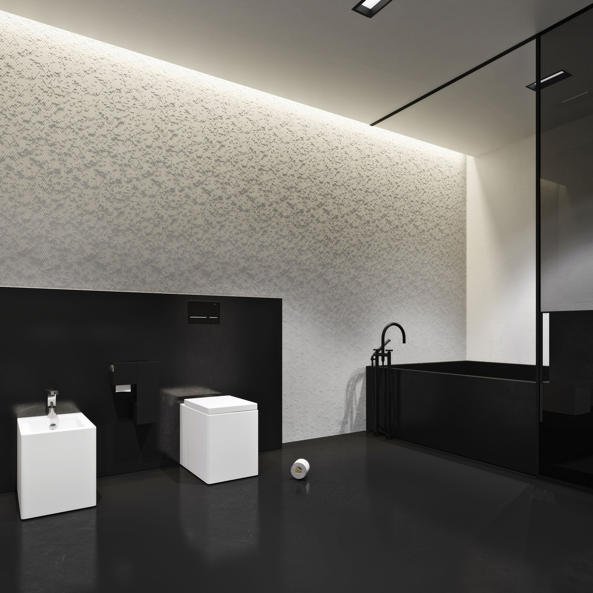 A Chic and Elegant Home with the Contrast of Black and White in Kiev, Ukraine by Igor Sirotov Architect (24)